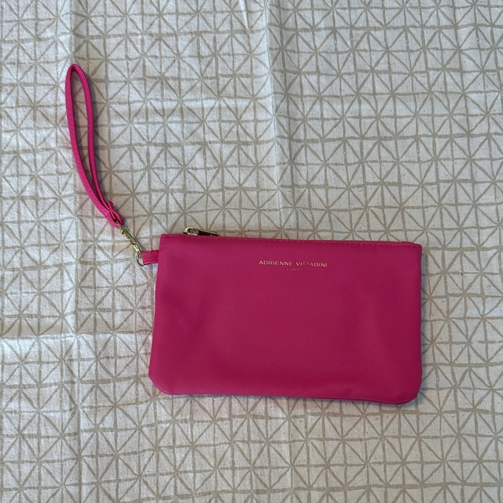 Adrienne Vittadini Vibrant Pink Wristlet with Built-In Power Bank